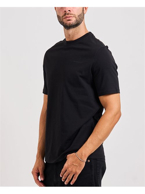 Bugatti men's black t-shirt with chest logo BUGATTI | 8350- 95040290